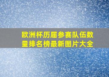 欧洲杯历届参赛队伍数量排名榜最新图片大全