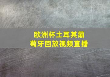 欧洲杯土耳其葡萄牙回放视频直播