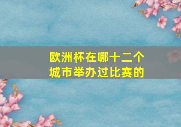 欧洲杯在哪十二个城市举办过比赛的