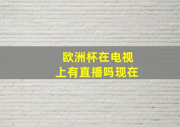 欧洲杯在电视上有直播吗现在