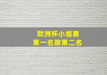 欧洲杯小组赛第一名跟第二名