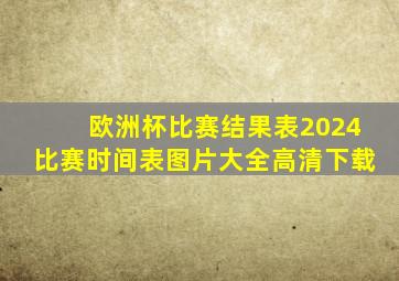 欧洲杯比赛结果表2024比赛时间表图片大全高清下载