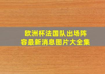 欧洲杯法国队出场阵容最新消息图片大全集