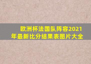 欧洲杯法国队阵容2021年最新比分结果表图片大全