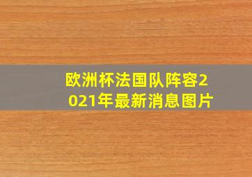 欧洲杯法国队阵容2021年最新消息图片