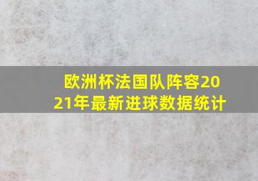 欧洲杯法国队阵容2021年最新进球数据统计