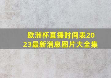 欧洲杯直播时间表2023最新消息图片大全集