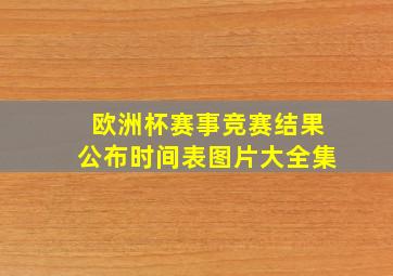 欧洲杯赛事竞赛结果公布时间表图片大全集