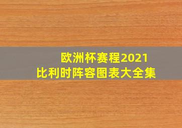 欧洲杯赛程2021比利时阵容图表大全集