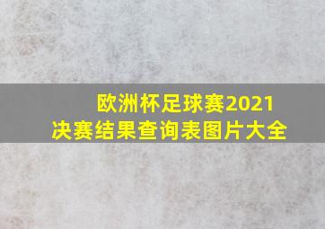 欧洲杯足球赛2021决赛结果查询表图片大全