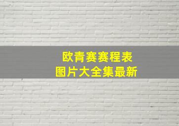 欧青赛赛程表图片大全集最新