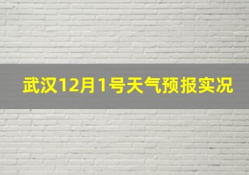 武汉12月1号天气预报实况