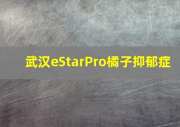 武汉eStarPro橘子抑郁症