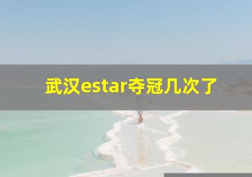 武汉estar夺冠几次了