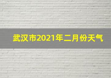 武汉市2021年二月份天气