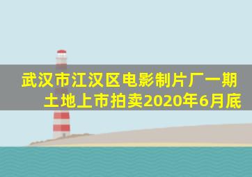 武汉市江汉区电影制片厂一期土地上市拍卖2020年6月底