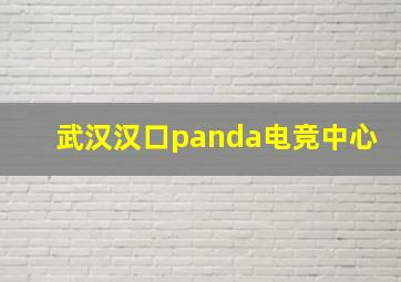 武汉汉口panda电竞中心