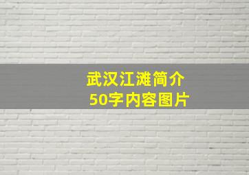 武汉江滩简介50字内容图片