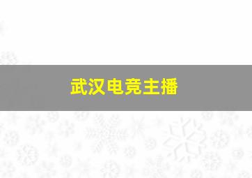 武汉电竞主播