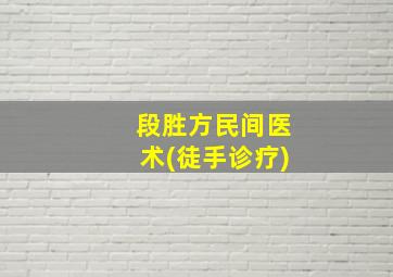 段胜方民间医术(徒手诊疗)