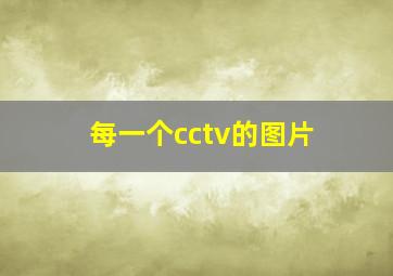 每一个cctv的图片