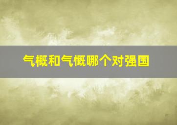 气概和气慨哪个对强国