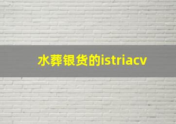 水葬银货的istriacv