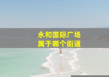 永和国际广场属于哪个街道