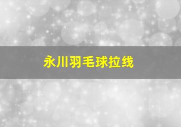 永川羽毛球拉线