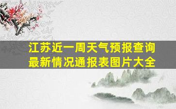 江苏近一周天气预报查询最新情况通报表图片大全