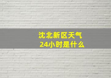 沈北新区天气24小时是什么