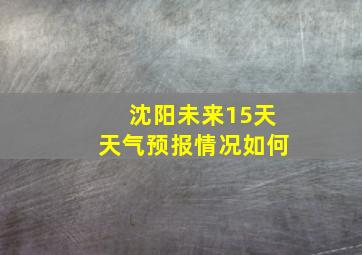 沈阳未来15天天气预报情况如何