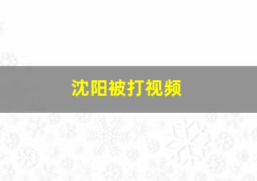 沈阳被打视频