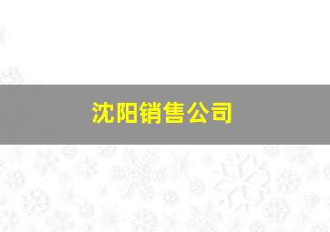 沈阳销售公司