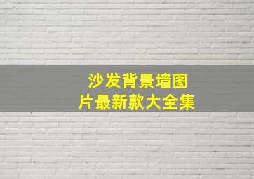 沙发背景墙图片最新款大全集