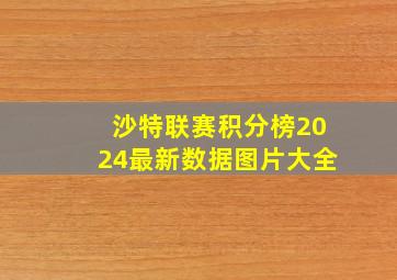 沙特联赛积分榜2024最新数据图片大全