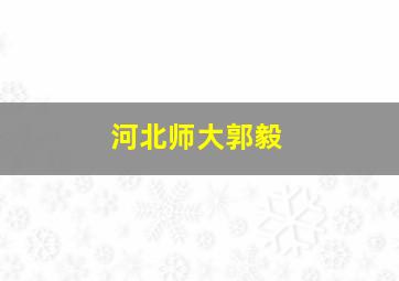 河北师大郭毅