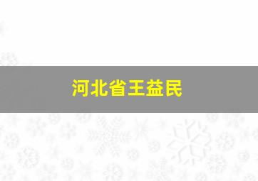 河北省王益民