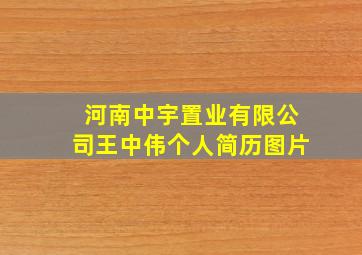 河南中宇置业有限公司王中伟个人简历图片