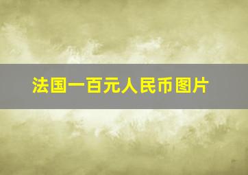 法国一百元人民币图片