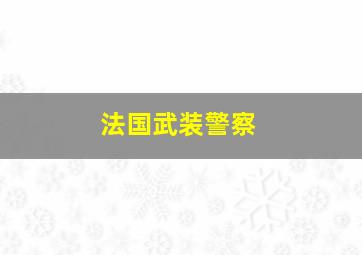 法国武装警察