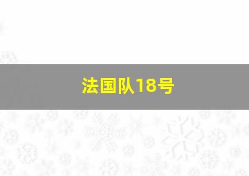 法国队18号