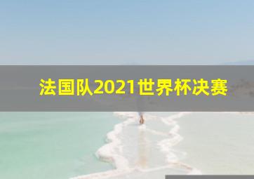 法国队2021世界杯决赛