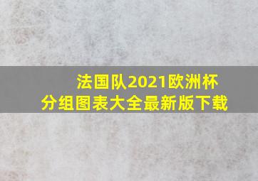 法国队2021欧洲杯分组图表大全最新版下载