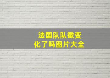 法国队队徽变化了吗图片大全