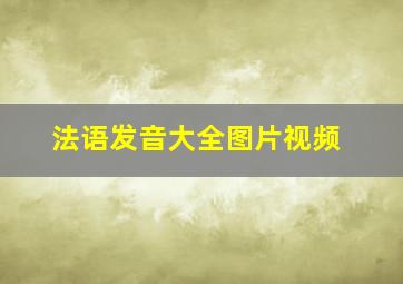 法语发音大全图片视频