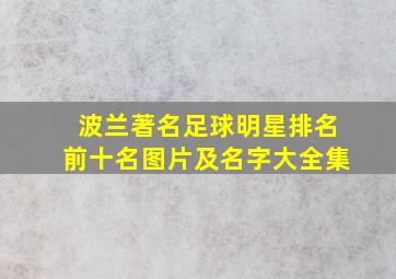 波兰著名足球明星排名前十名图片及名字大全集