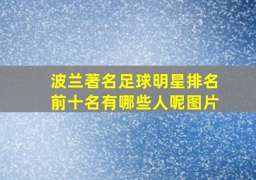 波兰著名足球明星排名前十名有哪些人呢图片