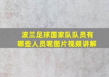 波兰足球国家队队员有哪些人员呢图片视频讲解