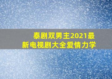 泰剧双男主2021最新电视剧大全爱情力学